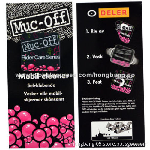 Mobile Screen Cleaner, Made of 20% Nylon and 80% Polyester